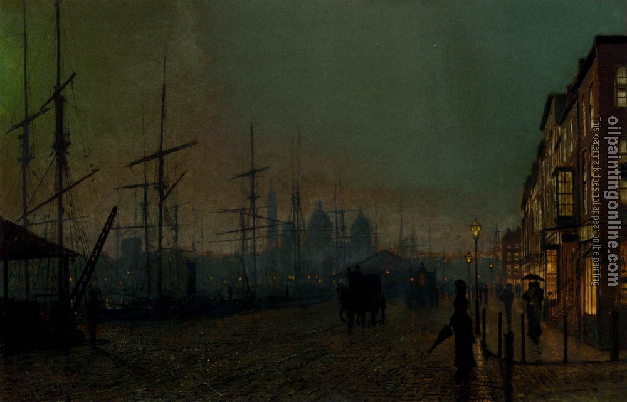 Grimshaw, John Atkinson - Humber Dockside Hull